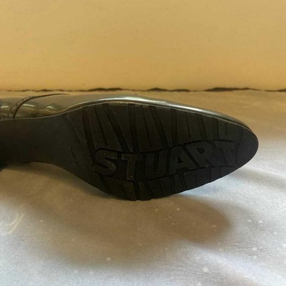 STUART WEITZMAN WINGTIP METALLIC MEDIUM HEEL  6.5 - Picture 5 of 6